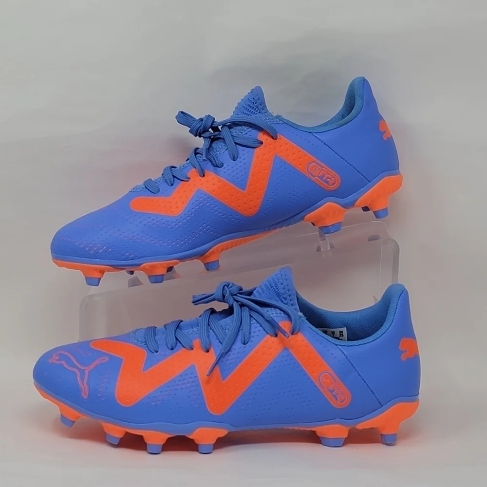 Puma Future Play FG AG Blue Orange Soccer Shoes Cleats 107187 01 Mens Sz 7 New